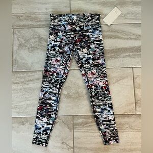 Lululemon Athletica Abstract Print Wunder Under LR Tight Leggings 8